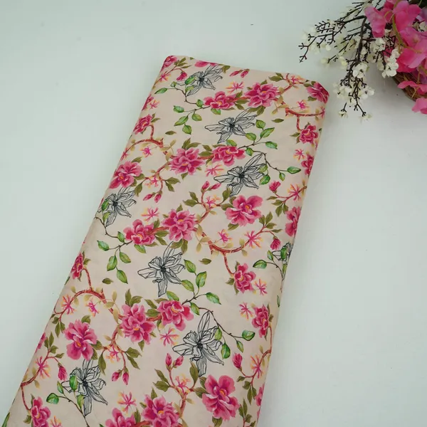 Cream_With_Pink_Floral_Print_Modal_Satin_Fabric_Vp_31996_Default_Title
