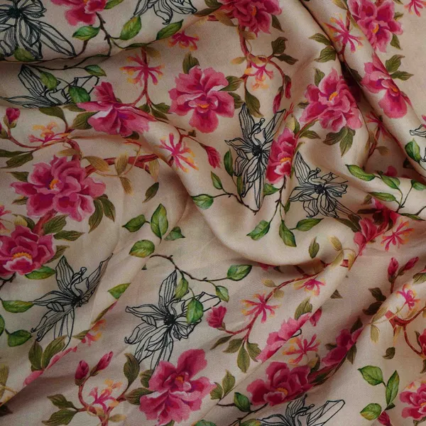Cream_With_Pink_Floral_Print_Modal_Satin_Fabric_Vp_31996_Default_Title