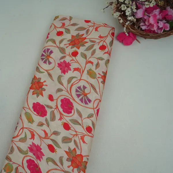 Ivory_With_Magenta_Floral_Print_Modal_Satin_Fabric_Vp_31997_Default_Title