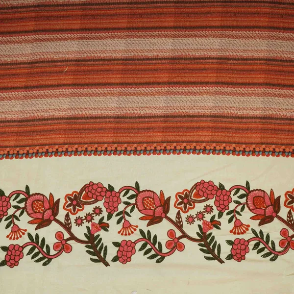 White_With_Multicolor_Thread_Embroidery_Linen_Fabric_Sfg_31989_Default_Title