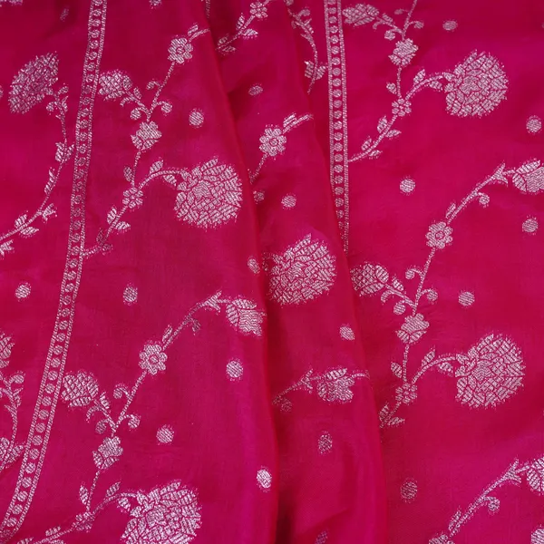 Magenta_Pink_Cutdana_Embroidery_With_Jacquard_Russian_Silk_Fabric_Tf_32054_Default_Title