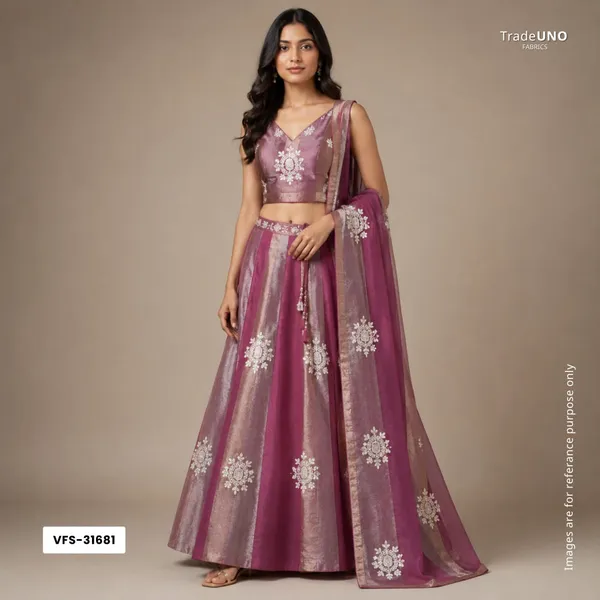 Wine_Stripes_Thread_Cutdana_Embroidery_Isha_Silk_Fabric_Vfs_31681_Default_Title