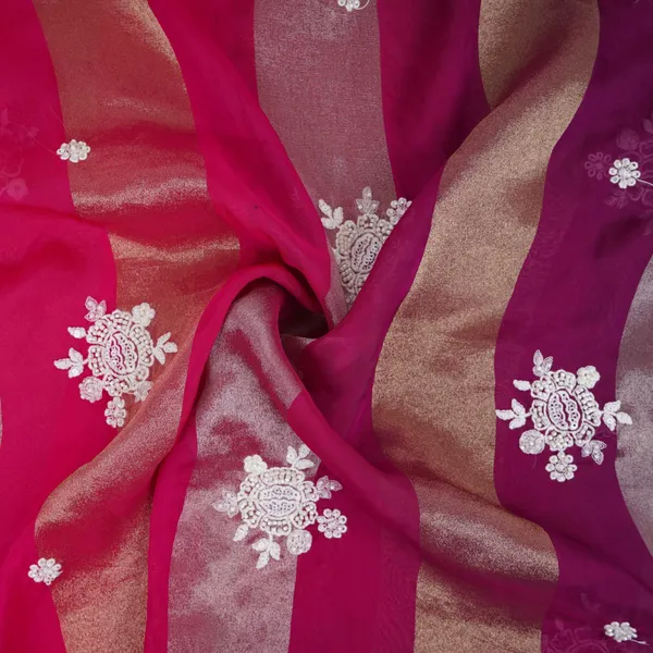 Magenta_Pink_Stripes_Thread_Cutdana_Embroidery_Isha_Silk_Fabric_Vfs_31682_Default_Title