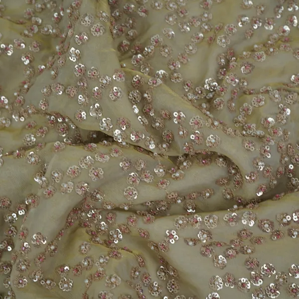 Antique_Gold_With_Rose_Gold_Sequins_Embroidery_Kanjivaram_Silk_Fabric_Tf_32080_Default_Title