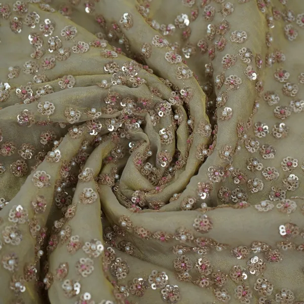 Antique_Gold_With_Rose_Gold_Sequins_Embroidery_Kanjivaram_Silk_Fabric_Tf_32080_Default_Title
