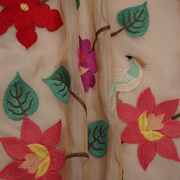 Beige_With_Multicolor_Thread_Floral_Embroidery_Kanjivaram_Silk_Fabric_Tf_31441_Default_Title