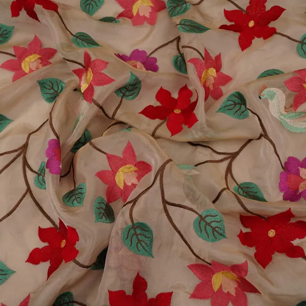 Beige_With_Multicolor_Thread_Floral_Embroidery_Kanjivaram_Silk_Fabric_Tf_31441_Default_Title
