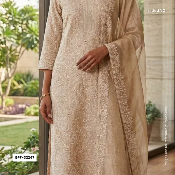Beige_Thread_Embroidery_Pure_Munga_Silk_Fabric_Gpf_32247_Default_Title