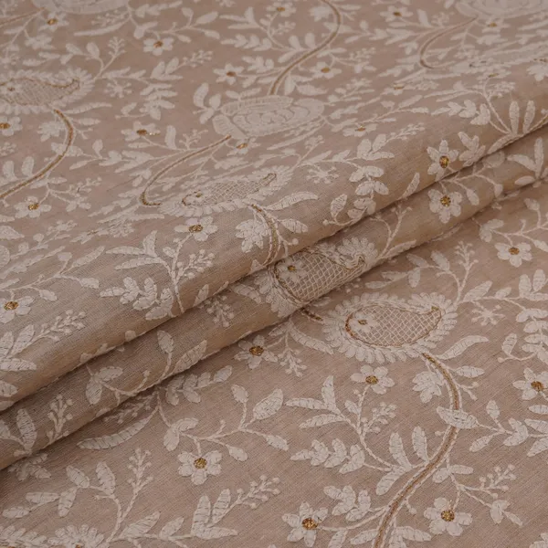 Beige_Thread_Embroidery_Pure_Munga_Silk_Fabric_Gpf_32247_Default_Title