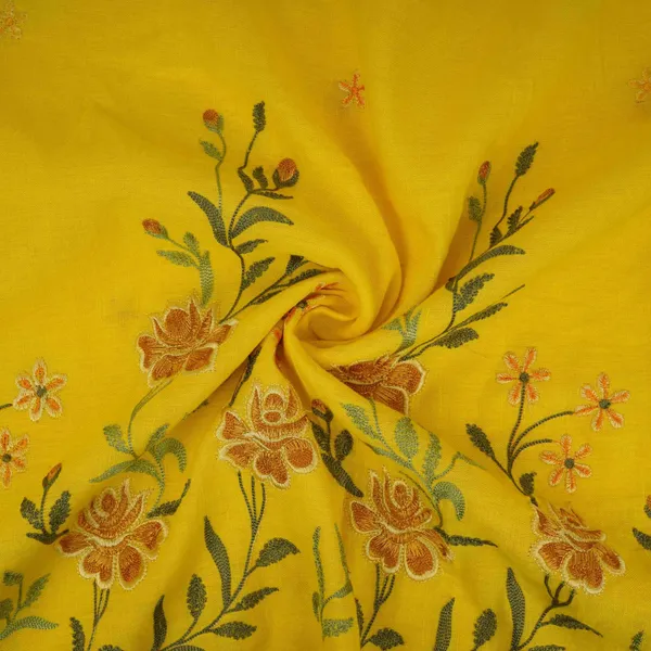 Mustard_Floral_Embroidery_Cotton_Linen_Fabric_Gpf_32248_Default_Title