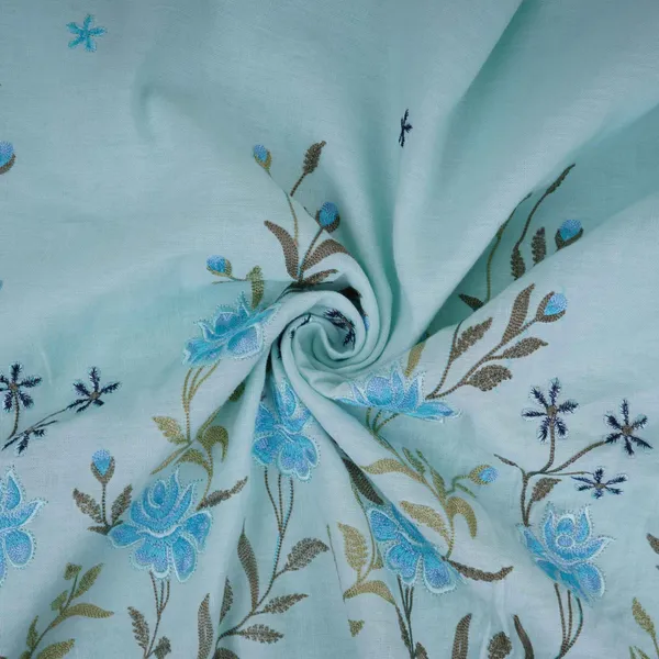 Sky_Blue_Floral_Embroidery_Cotton_Linen_Fabric_Gpf_32249_Default_Title