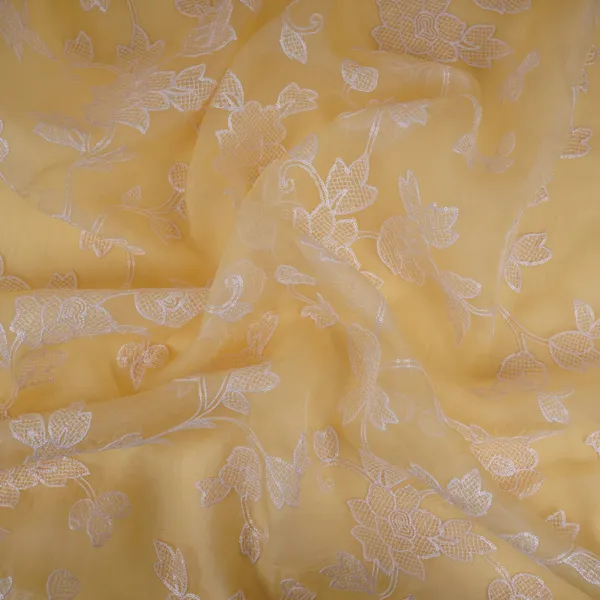 Yellow_Floral_Jaal_Embroidery_Pure_27gm_Organza_Fabric_Gpf_32088_Default_Title