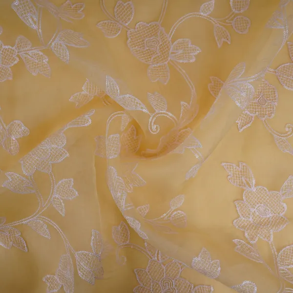 Yellow_Floral_Jaal_Embroidery_Pure_27gm_Organza_Fabric_Gpf_32088_Default_Title