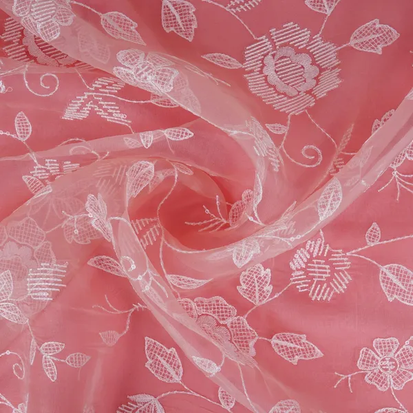 Pink_Floral_Thread_Sequins_Embroidery_Pure_27gm_Organza_Fabric_Gpf_32089_Default_Title