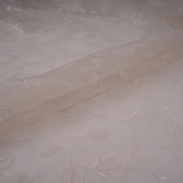 White_Floral_Thread_Sequins_Embroidery_Pure_27gm_Organza_Fabric_Gpf_32090_Default_Title