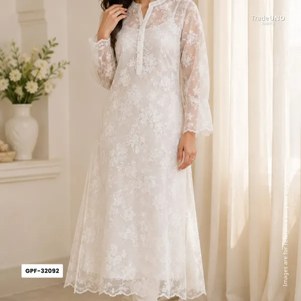 White_Floral_Jaal_Embroidery_Pure_27gm_Organza_Fabric_Gpf_32092_Default_Title