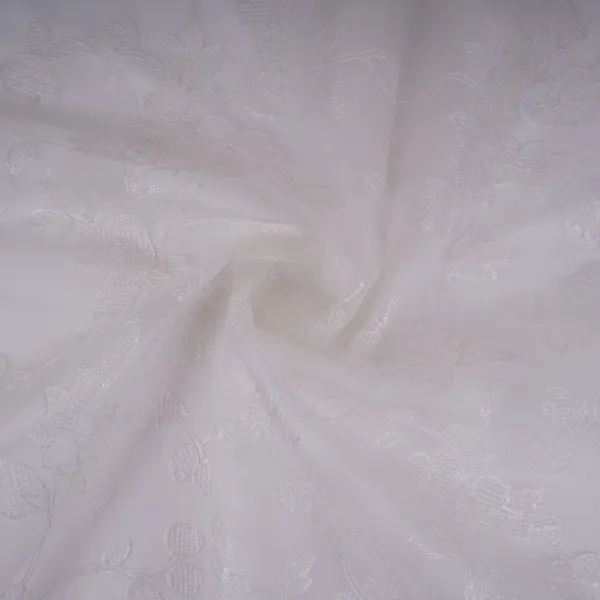 White_Floral_Jaal_Embroidery_Pure_27gm_Organza_Fabric_Gpf_32092_Default_Title