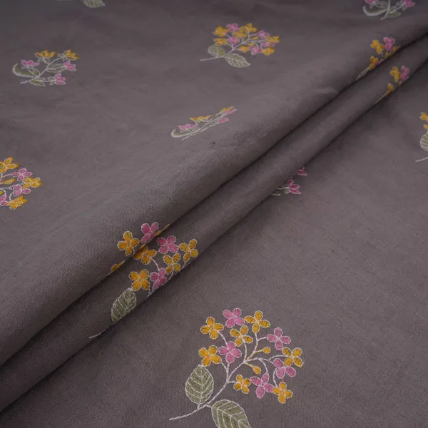 Grey_Floral_Thread_Embroidery_Cotton_Linen_Fabric_Gpf_32097_Default_Title
