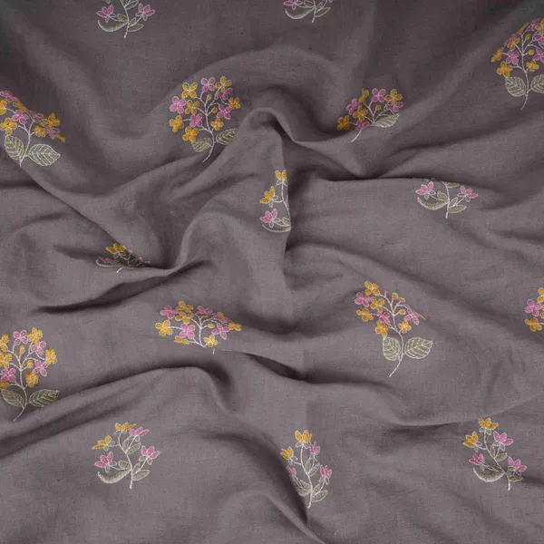 Grey_Floral_Thread_Embroidery_Cotton_Linen_Fabric_Gpf_32097_Default_Title
