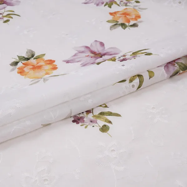 White_With_Yellow_Floral_Print_Cotton_Schiffli_Fabric_Li_32149_Default_Title