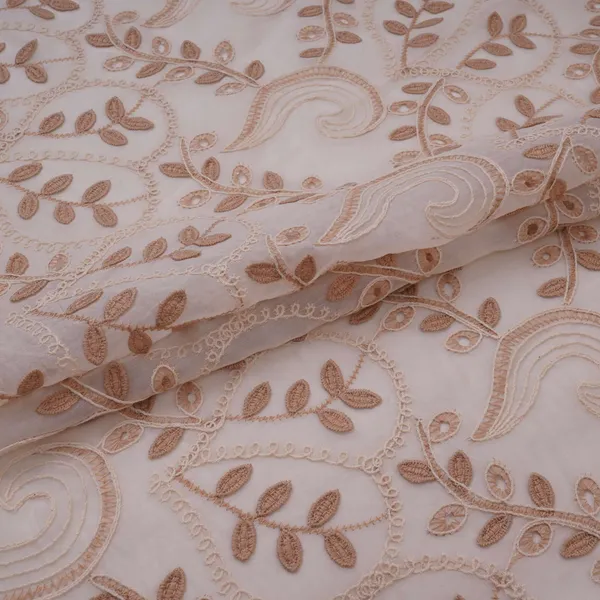 Off_White_With_Beige_3d_Leaf_Embroidery_Tencel_Schiffli_Fabric_Li_32336_Default_Title