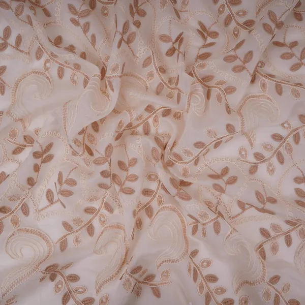 Off_White_With_Beige_3d_Leaf_Embroidery_Tencel_Schiffli_Fabric_Li_32336_Default_Title