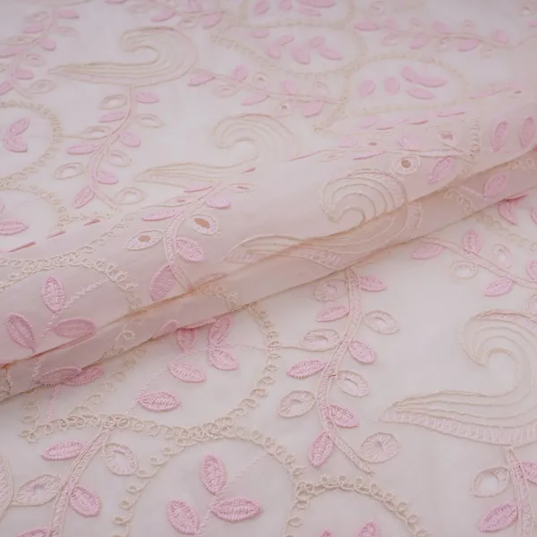 Off_White_With_Pink_3d_Leaf_Embroidery_Tencel_Schiffli_Fabric_Li_32337_Default_Title
