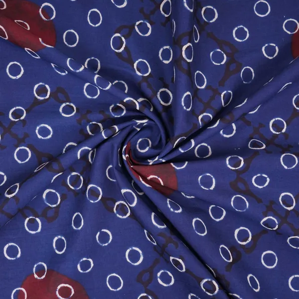 Blue_With_Multicolor_Polka_Dot_Cotton_Fabric_De_32296_Default_Title