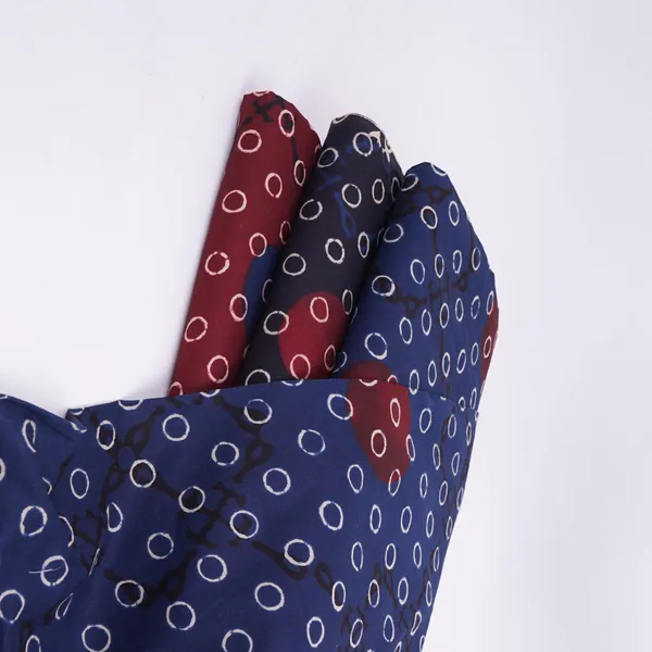 Blue_With_Multicolor_Polka_Dot_Cotton_Fabric_De_32296_Default_Title