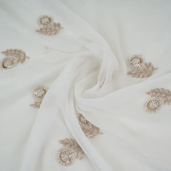 White_Dyeable_Cutdana_Floral_Zari_Embroidery_Georgette_Fabric_Gts_32032_Default_Title
