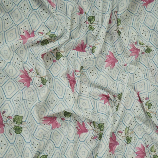 Blue_White_Floral_Geometrical_Print_Cotton_Fabric_De_32459_Default_Title
