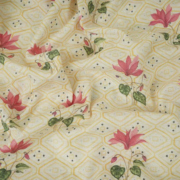 Yellow_White_Floral_Geometrical_Print_Cotton_Fabric_De_32460_Default_Title
