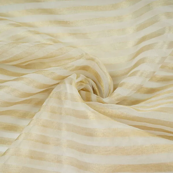 Off_White_Dyeable_Golden_Stripes_Tissue_Fabric_Ac_32447_Default_Title