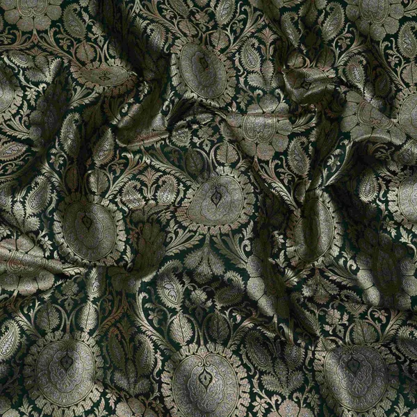 Bottle_Green_Floral_Jaal_Brocade_Fabric_Gt_33223_Default_Title