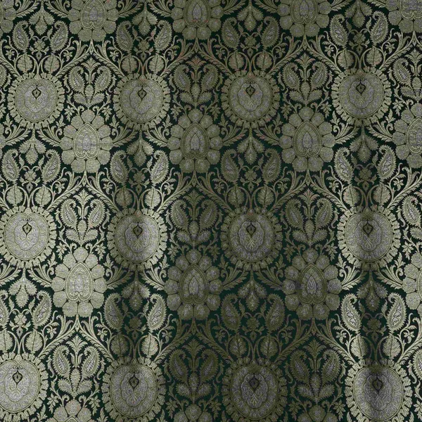 Bottle_Green_Floral_Jaal_Brocade_Fabric_Gt_33223_Default_Title