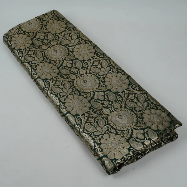 Bottle_Green_Floral_Jaal_Brocade_Fabric_Gt_33223_Default_Title