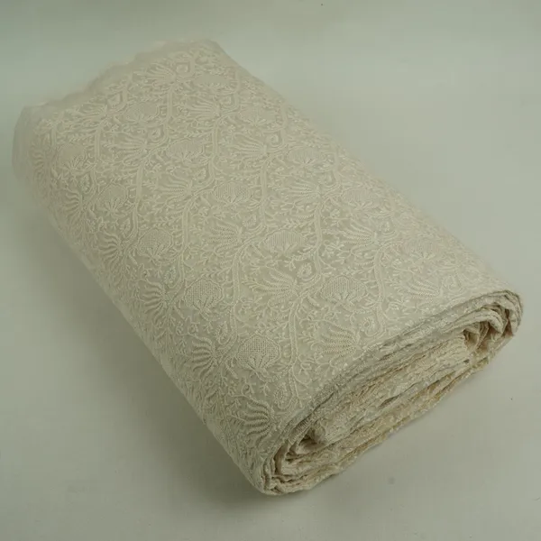 Off_White_Floral_Thread_Embroidery_Chanderi_Fabric_At_33233_Default_Title