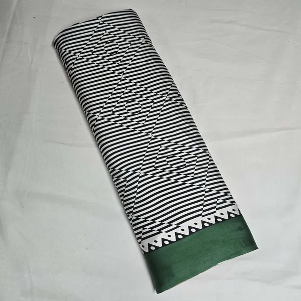 Black_Zebra_Print_With_Green_Border_Modal_Satin_Fabric_Sn_33456_Default_Title