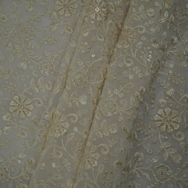 White_Floral_Jaal_Thread_Sequins_Embroidery_Dyeable_Georgette_Fabric_Tf_33519_Default_Title