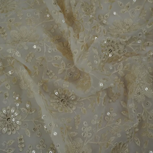 White_Floral_Thread_Sequins_Embroidery_Dyeable_Georgette_Fabric_Tf_33521_Default_Title