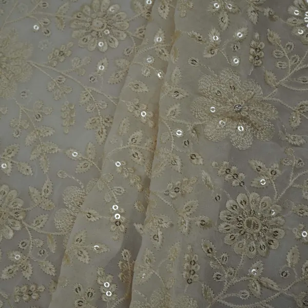 White_Floral_Thread_Sequins_Embroidery_Dyeable_Georgette_Fabric_Tf_33521_Default_Title