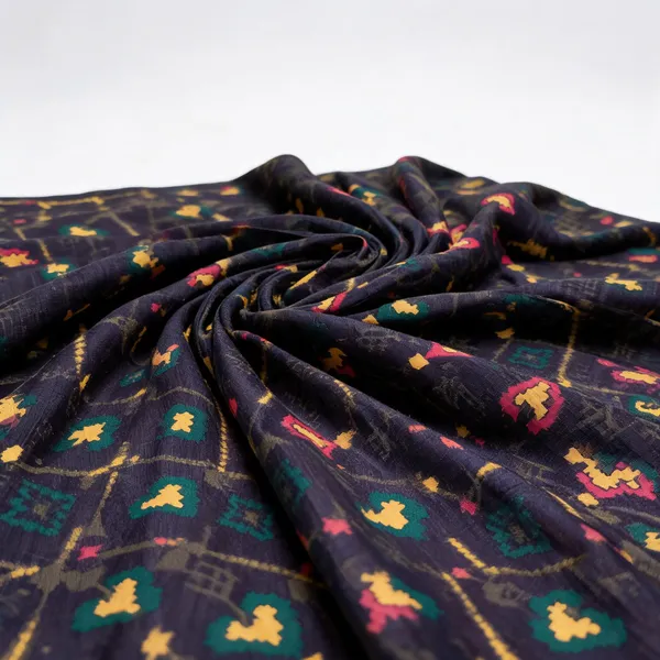 Blue_Traditional_Print_South_Silk_Fabric