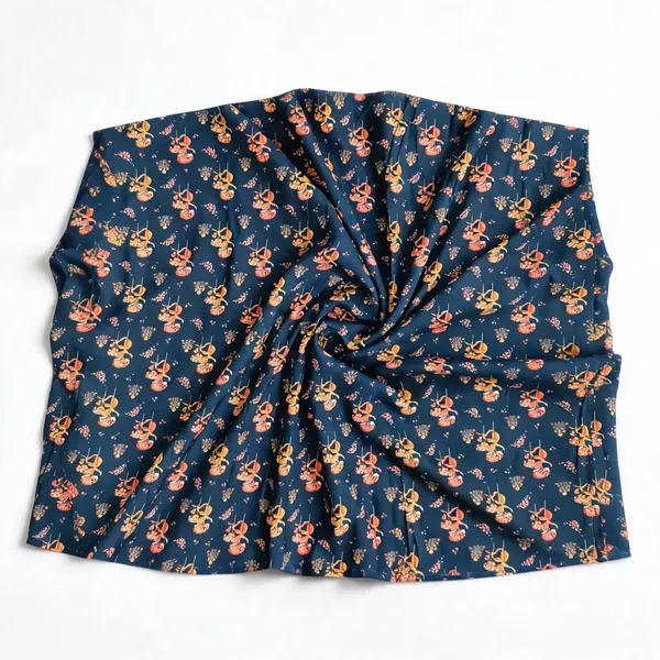 Navy_Blue_Colour_Floral_Print_Rayon_Fabric