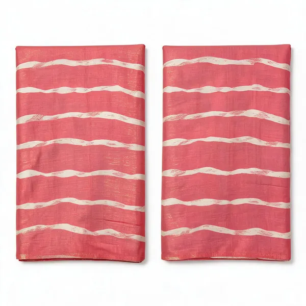Pink_With_White_Stripes_Chanderi_Silk_Fabric_2_Mtr