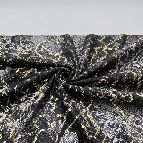 Black_Golden_Floral_Sequins_Embroidery_Net_Fabric