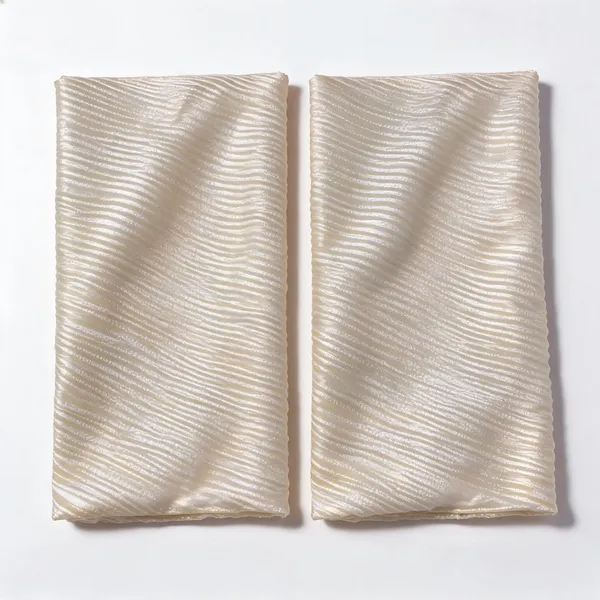Peach_Solid_Pleated_Satin_Fabric_2_Mtr