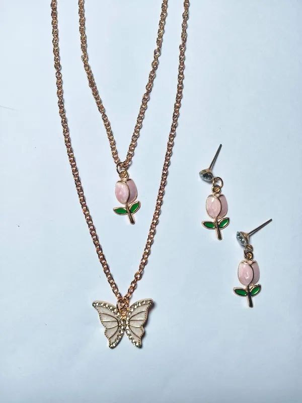 Rose_Gold_Brass_Combo_Earring_And_Pendant_Set_For_Women