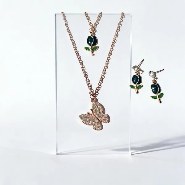 Rose_Gold_Brass_Combo_Earring_And_Pendant_Set_For_Women