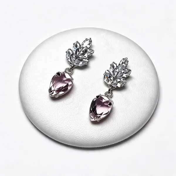Pink_Brass_Earring_For_Women