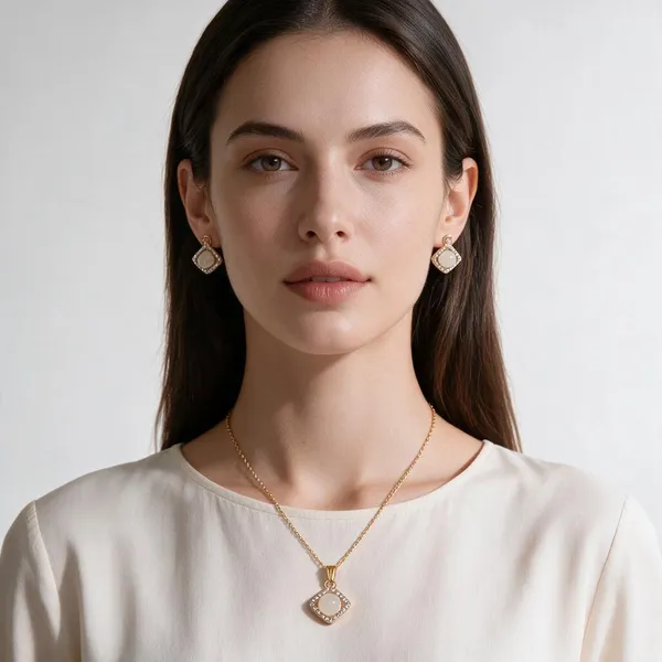 Gold_Brass_Combo_Earring_And_Pendant_Set_For_Women
